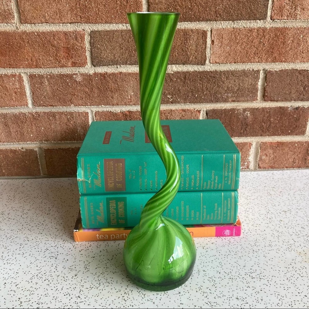 Fugly Green Vase, 12”
